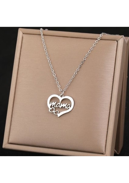 Paslanmaz Çelik Mektup Aşk Kraliçe Taç Anahtar Narin Gerdanlık Kolye (Yurt Dışından)