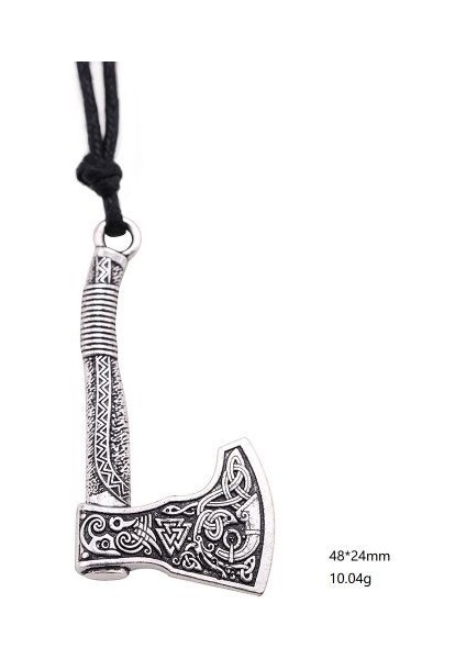 Viking Ax Axe Necklace For Men Pendant Kolye (Yurt Dışından)