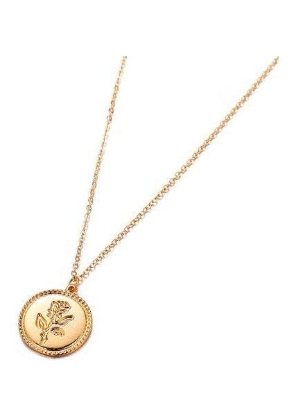 Vintage Sikke Kadın Şekil Uzun Gerdanlık Kolye (Yurt Dışından)