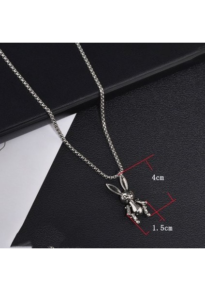 Dönebilen Ayı Bebek Paslanmaz Çelik Erkekler Kadınlar Hip-Hop Kolye (Yurt Dışından)