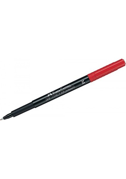 Faber Castell 1525 Asetat Kalemi Silgili M Uç - Kırmızı