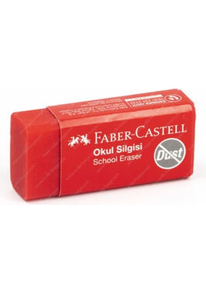 Faber Castell 187223 Okul Silgisi  - Kırmızı