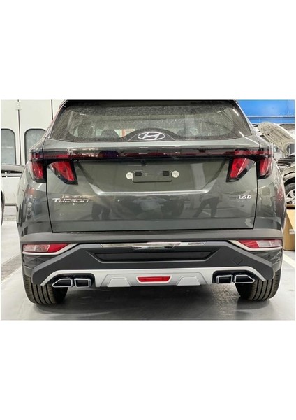 Autogp Hyundai Tucson Ön Arka Tampon Koruması Difüzör 2021+ Sonrası Oem Tip