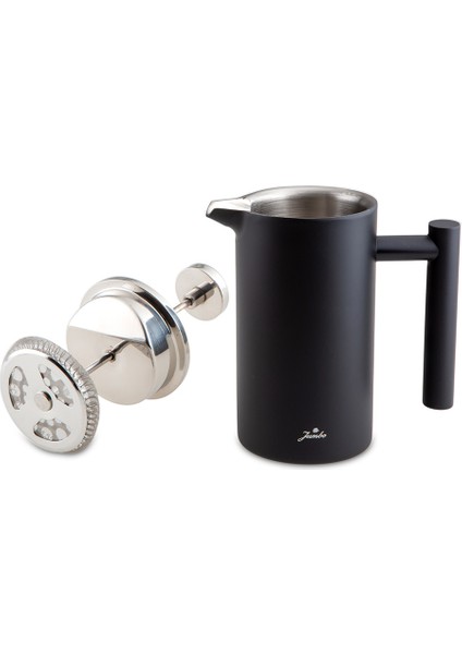 Timeless Venti Double Wall Siyah Çelik French Press 350 ml