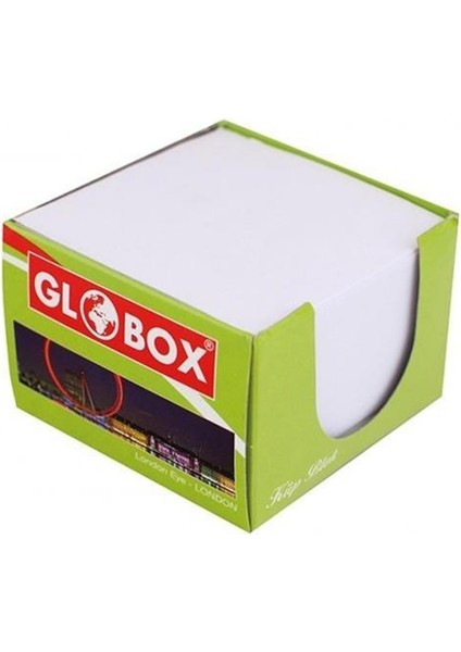 8X8 cm Küp Blok Beyaz