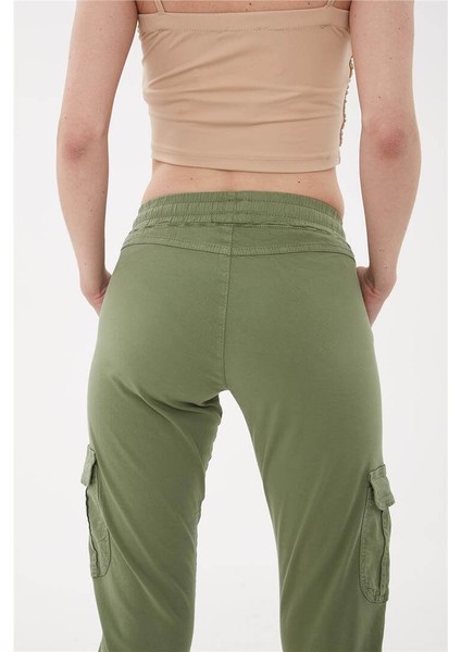 Kargo Cep Jogger Pantolon Yeşil