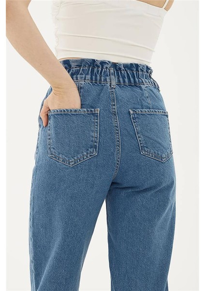 Baggy Denim Pantolon Mavi