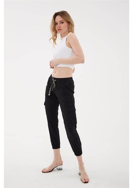 Kargo Cep Jogger Pantolon Siyah fiyatları