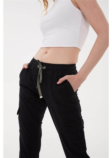 Kargo Cep Jogger Pantolon Siyah fırsatları
