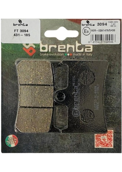 IŞIKLAR Yamaha Mt-01 Ön Fren Balatası Brenta