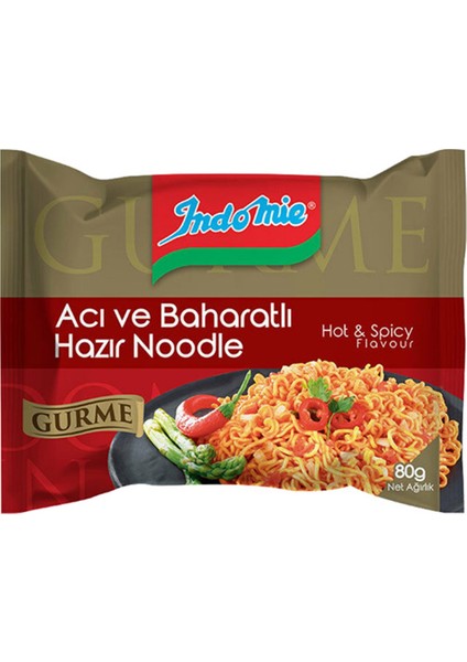 Gurme Acı Ve Baharatlı Hazır Noodle 80 G (40 Adet)