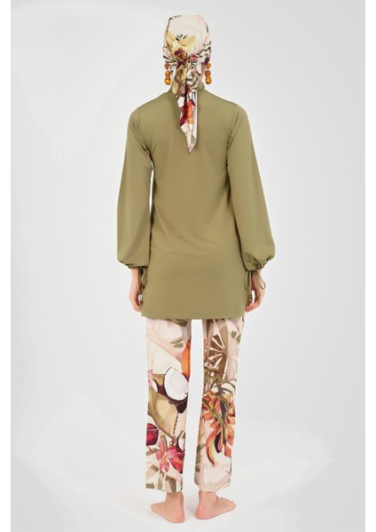 Natural Desenli Tesettür Mayo modelleri