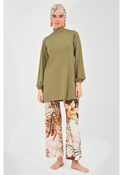 Natural Desenli Tesettür Mayo indirimleri