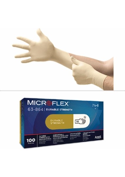 63-864 Microflex Gıda Uyumlu Latex Eldiven - L