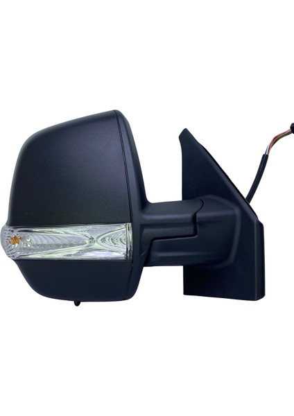 Dış Dikiz Aynası Fiat Doblo Pratico 2010-2023 Elektrikli, Sinyalli, Çift Cam, Manuel Katlama, Siyah Kapak,6 Pin