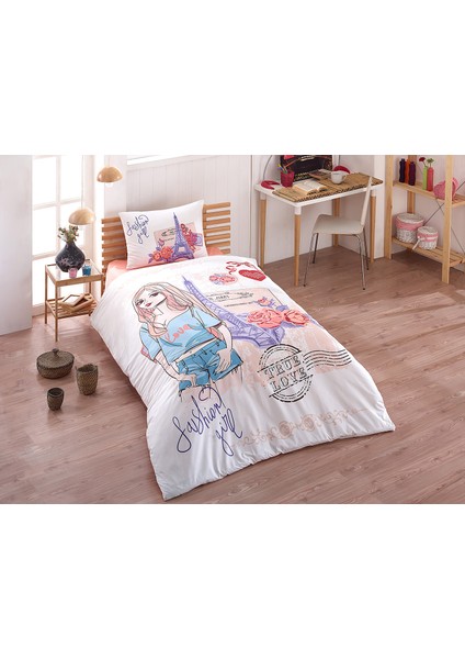 Tek Kişilik Fashion Ranforce Nevresim Takımı