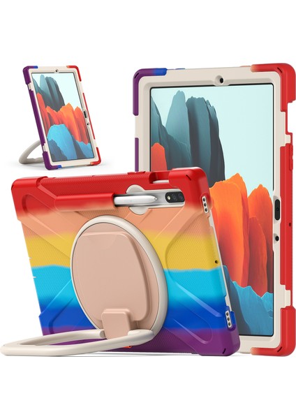Samsung Galaxy Tab S7 T870 / T875 Kılıfı Için (Colorful Red) (Yurt Dışından)