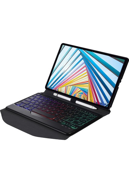 Klavye + Lenovo M10 Için Kılıf Plus 10.3 Inç TB-X606 (Siyah + Siyah) (Yurt Dışından) fırsatları
