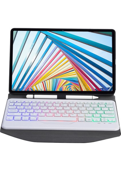 Klavye + Lenovo M10 Için Kılıf Plus 10.3 Inç TB-X606 (Siyah + Beyaz) (Yurt Dışından) modelleri