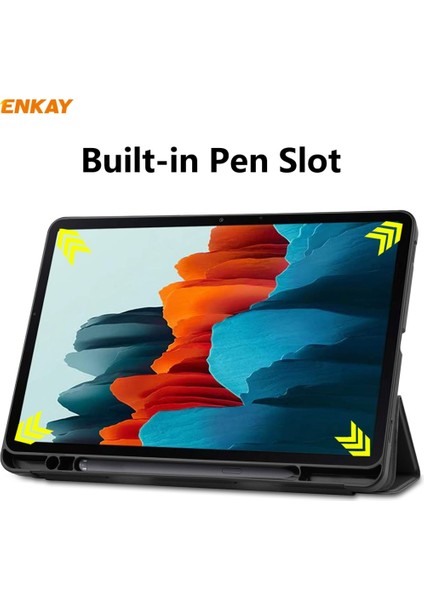 Enkay Pu + Tpu Smart Case For Samsung Tab S7 T870 / T875 (Black) (Yurt Dışından) indirimleri