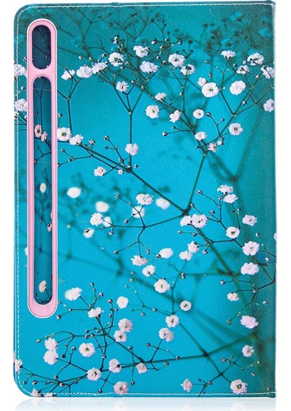 Samsung Galaxy Tab S7 T870 Deri Kılıf Için (Plum Blossom) (Yurt Dışından) modelleri
