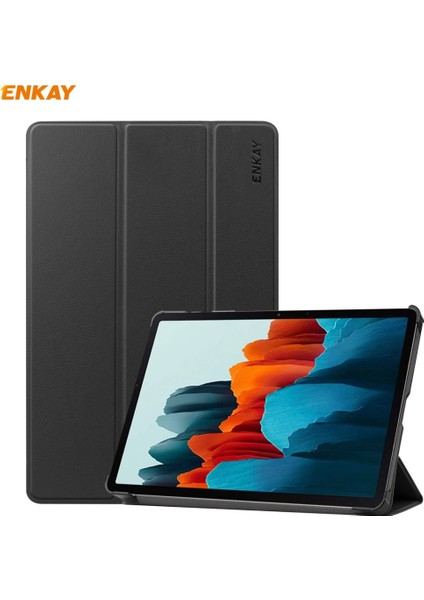 Enkay Pu Leather + Pc Smart Case For Samsung Tab S7 11.0 (Black) (Yurt Dışından)