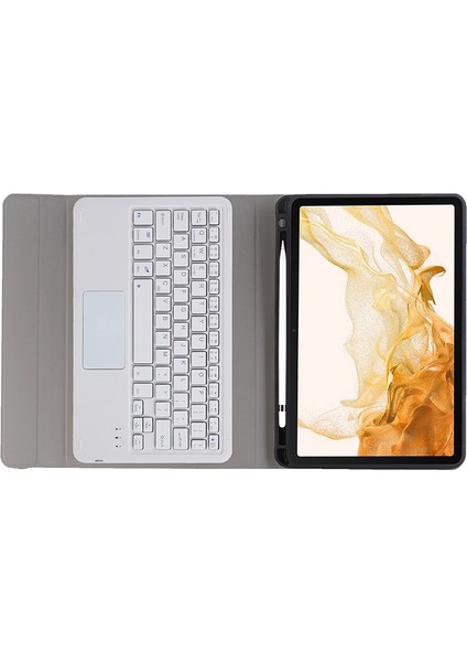 Keyboard + Case For Samsung Galaxy Tab S8 11 Inch SM-X700 (Rose Gold) (Yurt Dışından)