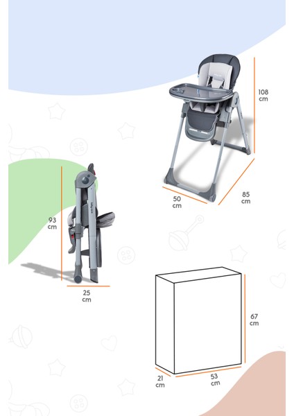 Baby Care BC-511 Flex Mama Sandalyesi (2024)