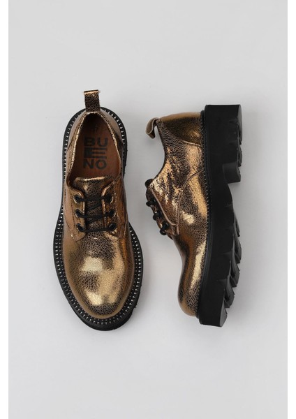 Bronz Parlak Deri Kadın Klasik Ayakkabı 01WT0301