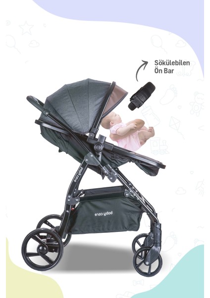 Baby Care BC 315 - Safari Pro Travel Sistem Bebek Arabası ( Siyah )