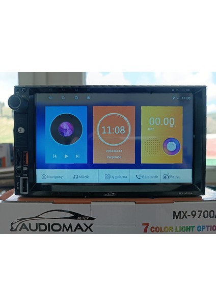 Audiomax Android12 + 2/32GB MX-9700 Türkçe Menü Tofaş Şahin Multimedya