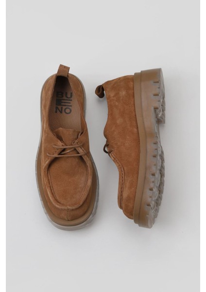 Taba Açık Süet Kadın Klasik Ayakkabı 01WV1503