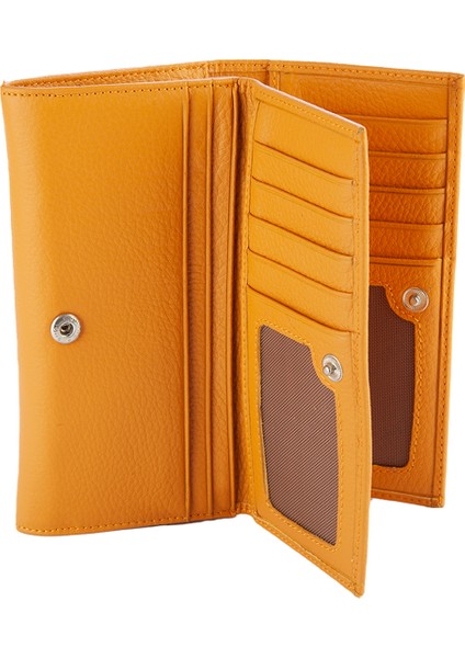 Kadın Portföy Cüzdanı Hardal BC411-05 modelleri