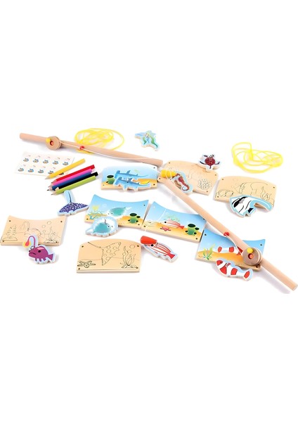 Eğitici Ahşap Oyuncak Master Manyetikli Oltalı Balık Tutma ( Fishing Master ) fiyatları
