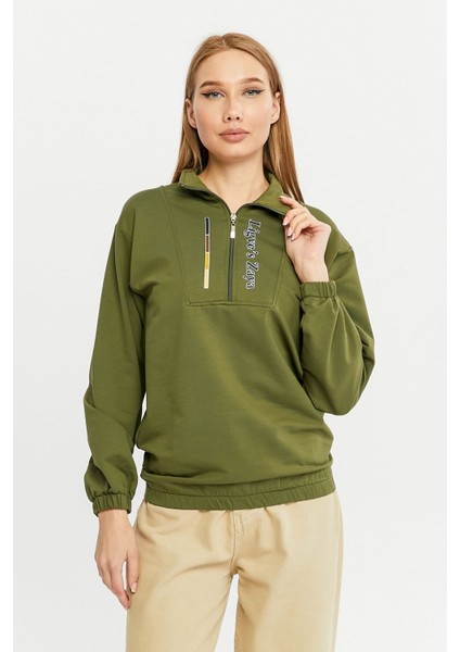 Yaka Fermuarlı Sweat