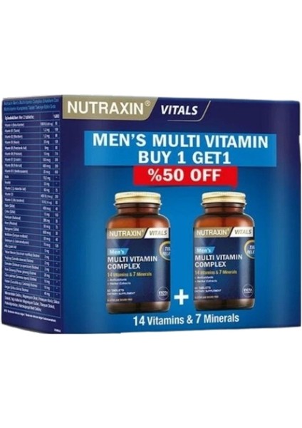 Multivitamin Erkek 120 Tablet