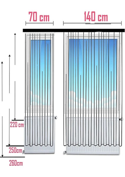 DT Home Çizgi Sarı Yıldız Çocuk Odası 2 Kanat Fon Perde