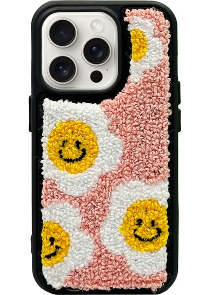 iPhone 15 Pro Smile Flowers Tasarımlı Punch Telefon Kılıfı
