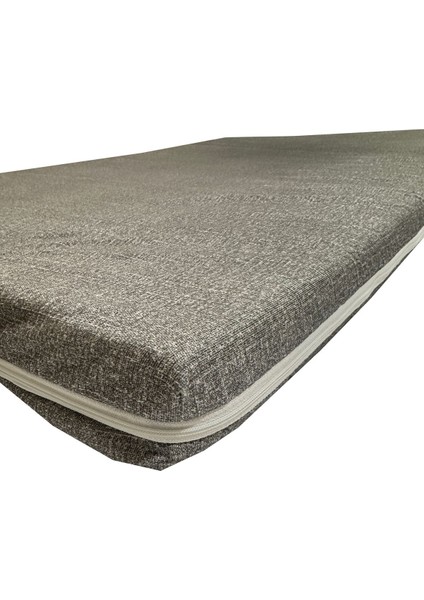 Tek Kişilik Sünger Yatak Karavan Kamp Çadır Yatağı 70 x 180 x 6 Cm-Gri