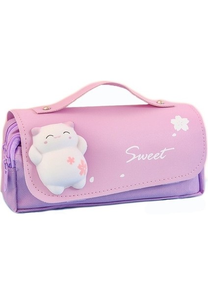 Dingsheng Büyük Kapasiteli Kırtasiye Kalem Kutusu - Mor (Yurt Dışından) fiyatları