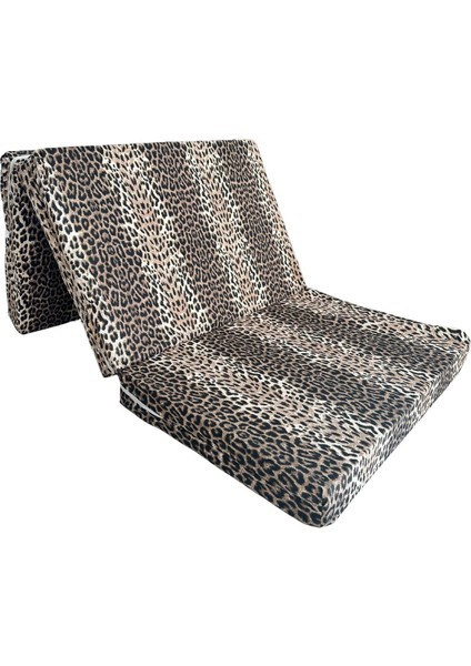 Katlanır Yer Yatağı ve Tek Kişilik Sünger Katlanır Minder Yatak 90X190X10 Cm-Leopar fiyatları
