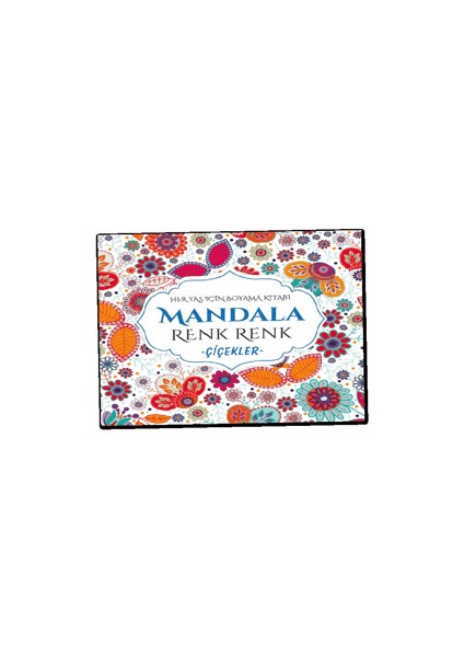 Mandala Renk Renk Çiçekler