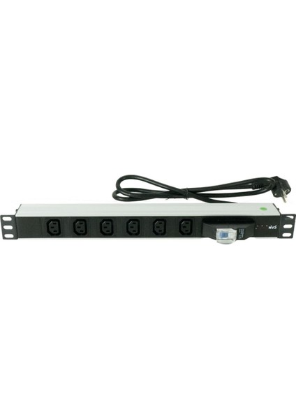1u 19 8XC13 Soket Tipi 16A Devre Kesicili 3x2,5mm2 1,5m Pdu