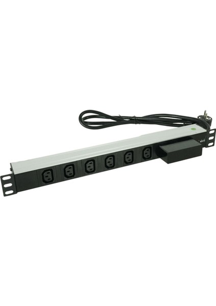 1u 19 8XC13 Soket Tipi 16A Devre Kesicili 3x2,5mm2 1,5m Pdu