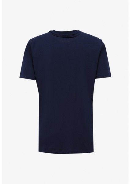 Lacivert Erkek Bisiklet Yaka Relaxed T-Shirt D4Sm-Tst3281 fiyatları