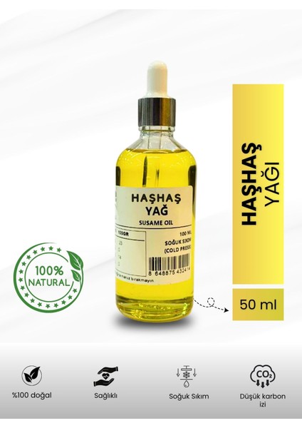 Haşhaş Yağı -50 ml Özel Kutuda