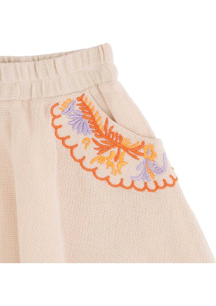 Kız Çocuk Nakışlı Etek modelleri