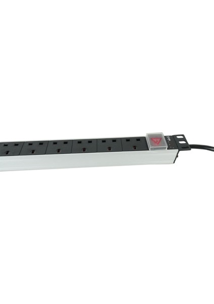 1u 19" 7 Soket Uk Tipi Aleminyum On-Off Anahtarlı Pdu 1,5mt