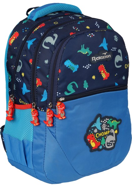 Erkek Çocuk Beslenmeli Suya Dayanıklı 4 Bölmeli Okul Sırt Çantası SYG1350 MAVIDINAZOR modelleri