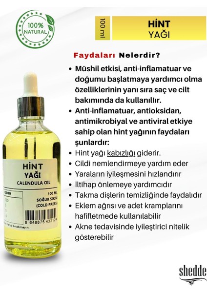 Hint Yağı -100 ml Özel Kutuda